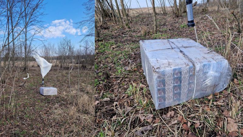 Vilniaus rajone nusileido balionas su cigarečių kontrabanda