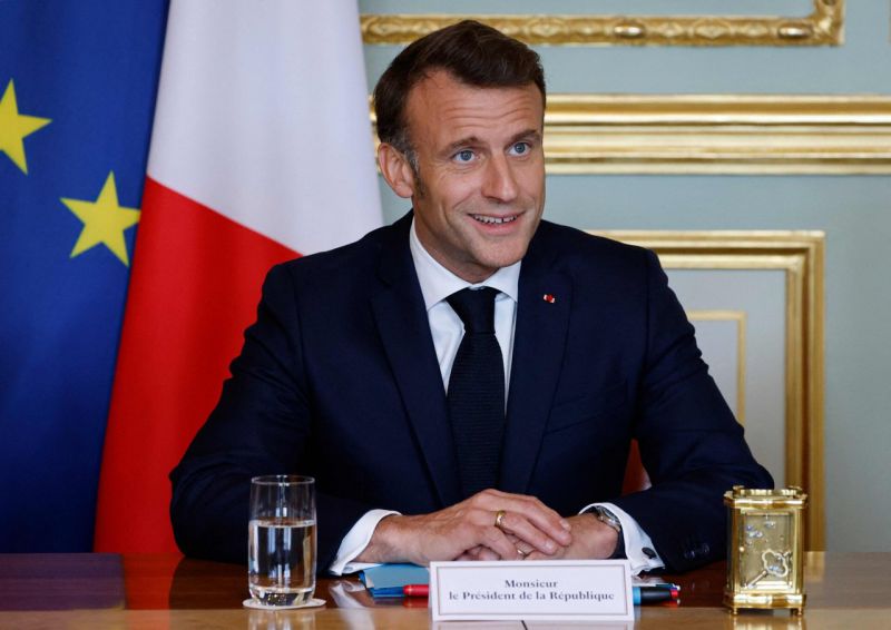 Emmanuelis Macronas teigia esąs užtikrintas dėl derybų tarp JAV ir ES sėkmės