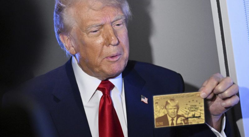 Trumpas parodė, kaip atrodys auksinė kortelė už 5 mln.: štai ką galės ją nusipirkę žmonės