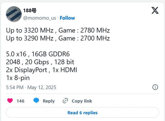 RX 9060 XT turėtų gauti x16 PCIe 5.0 sąsają, o ne x8 kaip galvota iki šiol