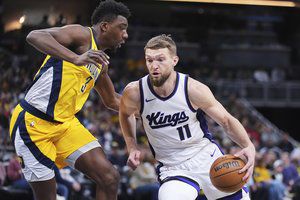 D. Sabonis susigrąžino lyderio poziciją, o solidų pranašumą iššvaistę „Kings“ suklupo prieš „Pacers“