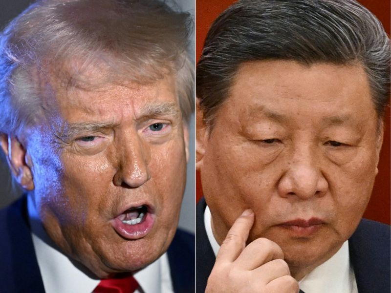 Donaldas Trumpas sako, kad Kinija supanikavo dėl prekybos karo