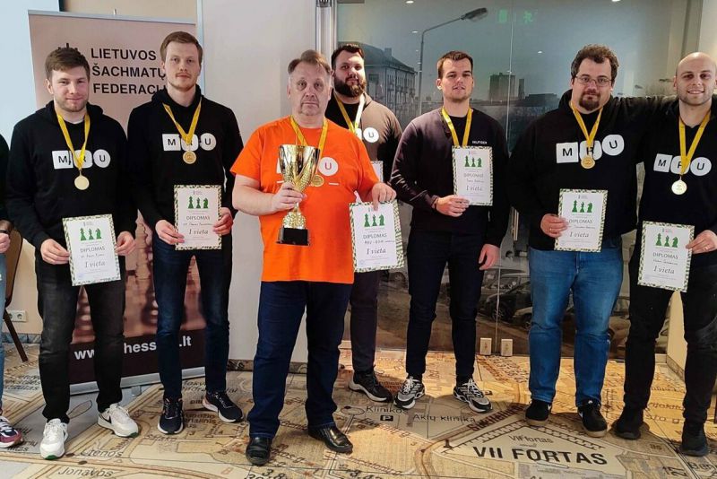 Šachmatų lygoje titulą susigrąžino „MRU-ROSK Consulting“, moterų titulą apgynė Panevėžys