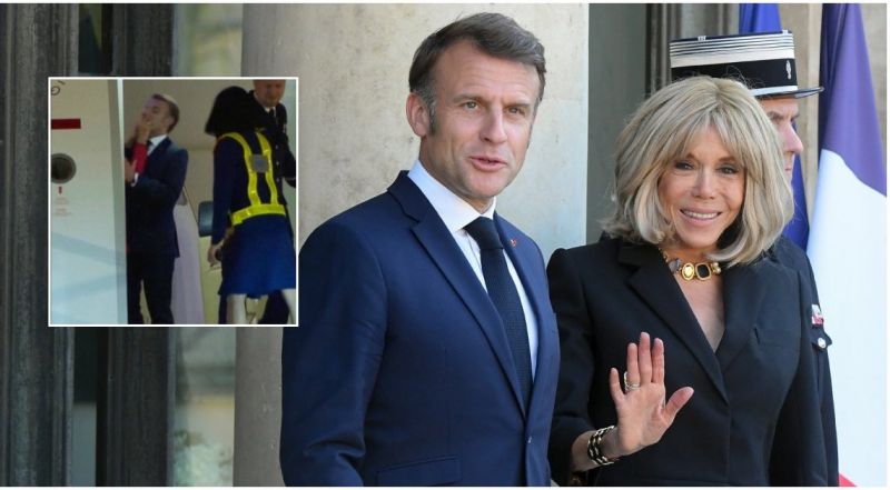 Macrono žmonai trenkus vyrui per veidą užkliuvo 1 detalė: to nesupranta