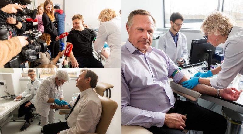 Naujos kartos medicina – jau Lietuvoje: žinomi žmonės davė kraujo, kad geriau būtų diagnozuojamos ligos