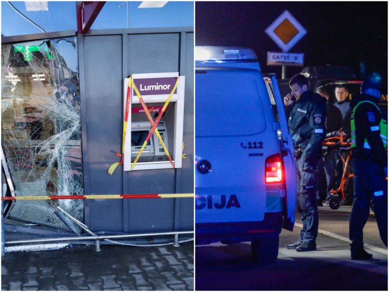 Uoliai saugomi bankomatai nusikaltėliams vis tiek kvepia pinigais: ko vertas jų bandymas Vievyje?