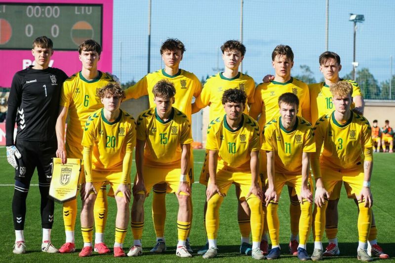 Lietuvos U19 futbolo rinktinė pralaimėjo Estijai po įvarčio per pridėtą laiką Baltijos taurės starte